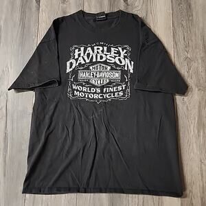 Harley Davidson Men's XL Black T -Shirt Hamilton Harley Davidson Sturgis, MI